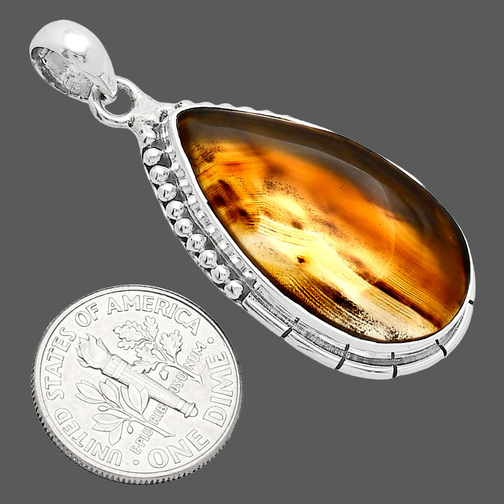 Natural Montana Agate - USA Pendant P-1058 SDP153779