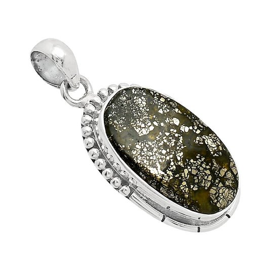 Natural Nipomo Marcasite Agate Pendant P-1058 SDP153788