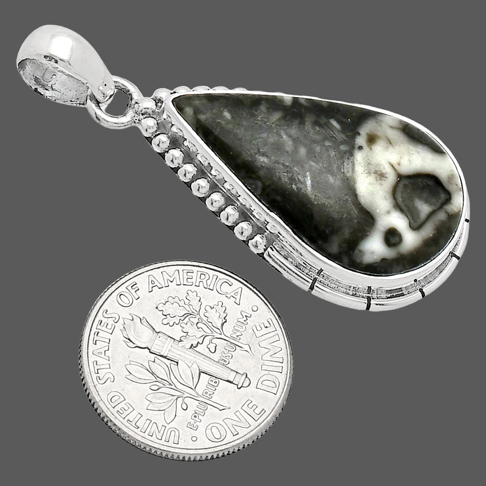 Natural Mexican Cabbing Fossil Pendant P-1058 SDP153823