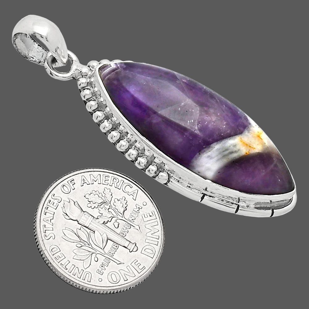 Natural Chevron Amethyst Pendant P-1058 SDP153824