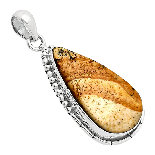 Natural Picture Jasper Pendant P-1058 SDP153841