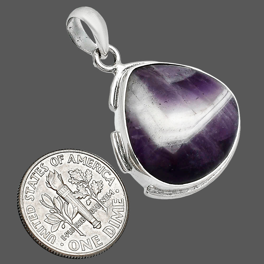Natural Chevron Amethyst Pendant P-1072 SDP153917