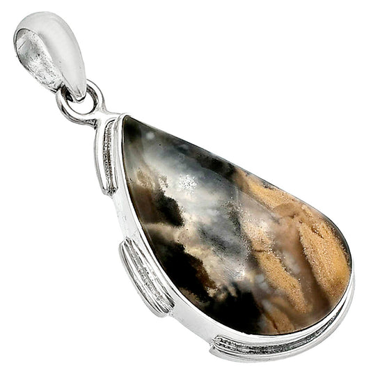 Natural Rose Plume Agate Pendant P-1072 SDP153964