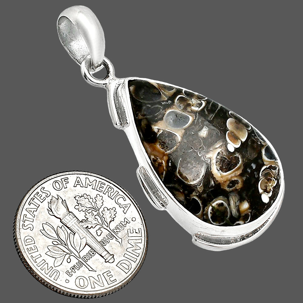 Natural Turtella Jasper - USA Pendant P-1072 SDP153984