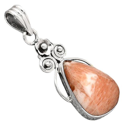 Natural Orange Scolecite - India Pendant P-1690 SDP154096