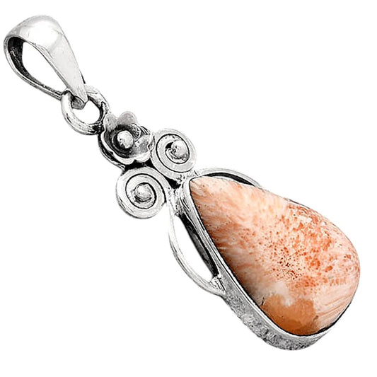 Natural Orange Scolecite - India Pendant P-1690 SDP154103