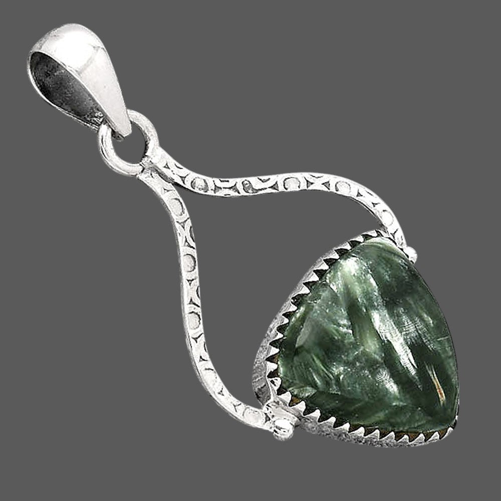 Natural Russian Seraphinite Pendant P-1691 SDP154121