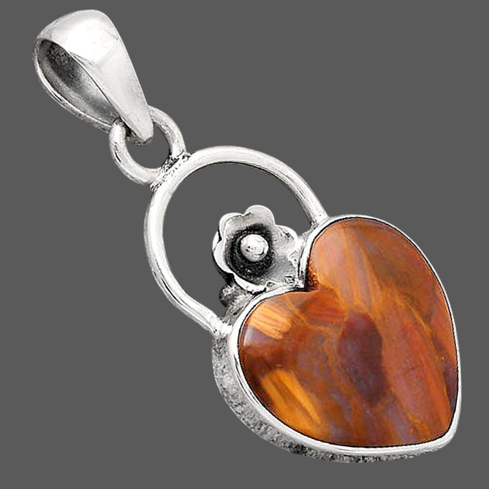 Heart Natural Pietersite - Namibia Pendant P-1692 SDP154129