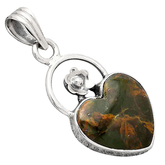 Natural Turkish Rainforest Chrysocolla Pendant P-1692 SDP154138