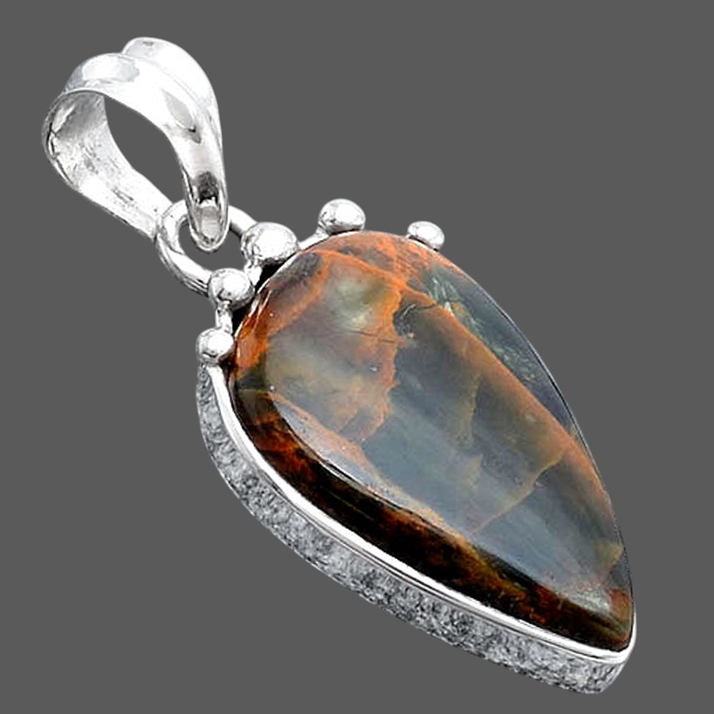 Natural Turkish Rainforest Chrysocolla Pendant P-1349 SDP154177