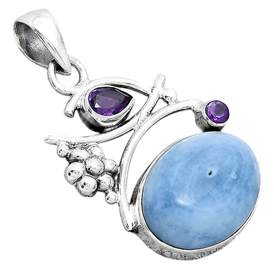 Natural Owyhee Opal and Amethyst Pendant P-1704 SDP154228