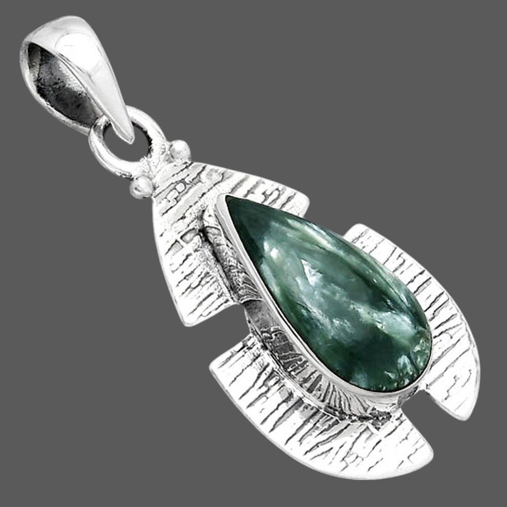 Natural Russian Seraphinite Pendant P-1705 SDP154247