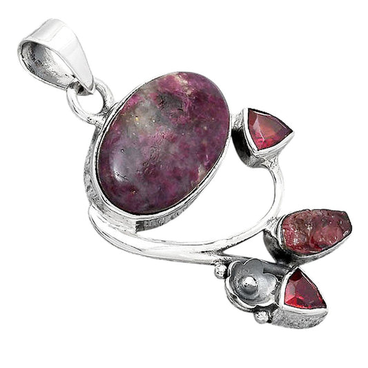 Tourmaline Quartz, Pink Tourmaline & Garnet Pendant P-1706 SDP154261