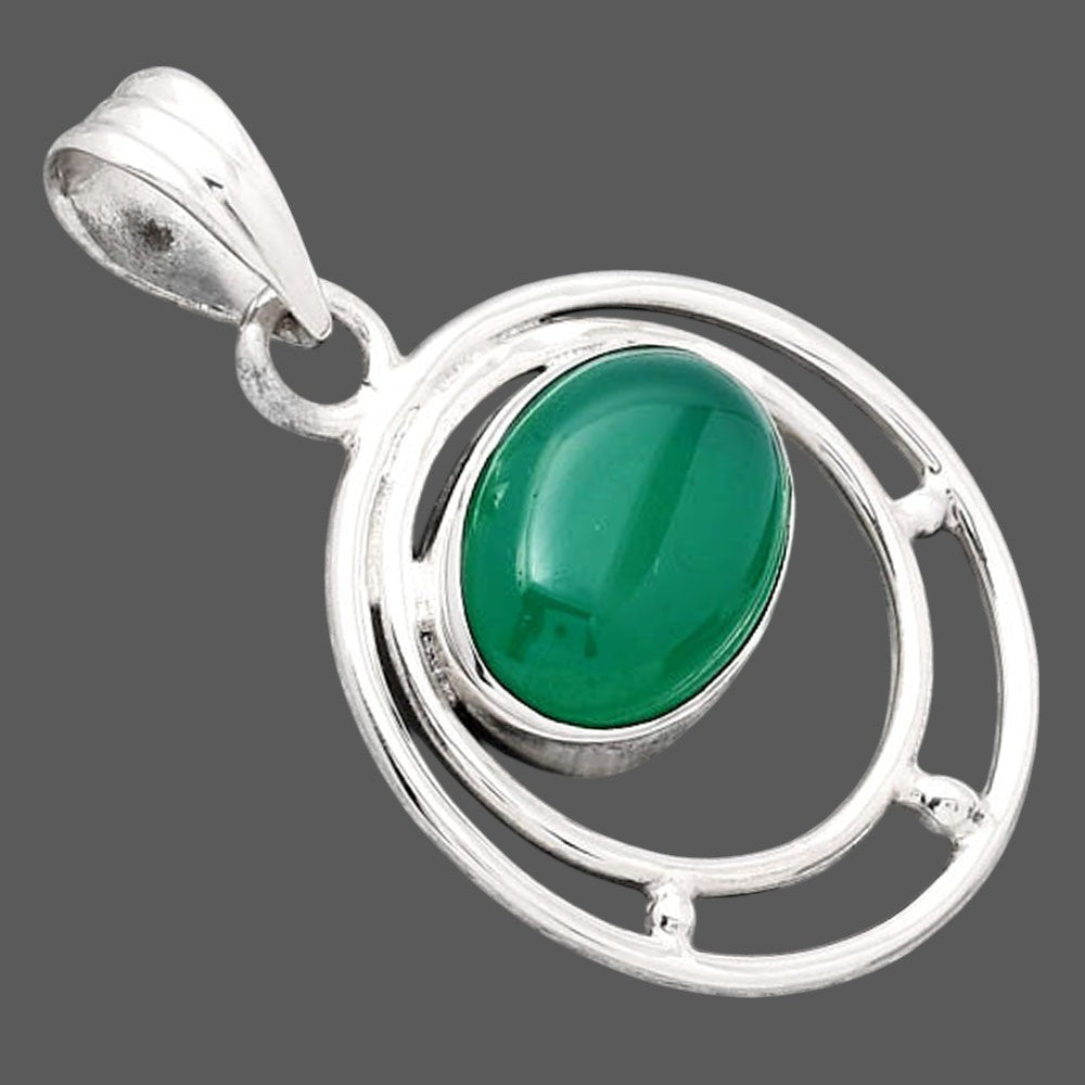 Natural Green Onyx Pendant P-1712 SDP154325