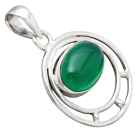 Natural Green Onyx Pendant P-1712 SDP154330