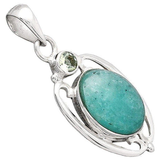 Paraiba Amazonite and Prasiolite Pendant P-1623 SDP154366