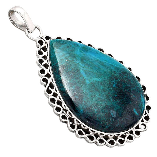Natural Azurite Chrysocolla Pendant P-1069 SDP154392