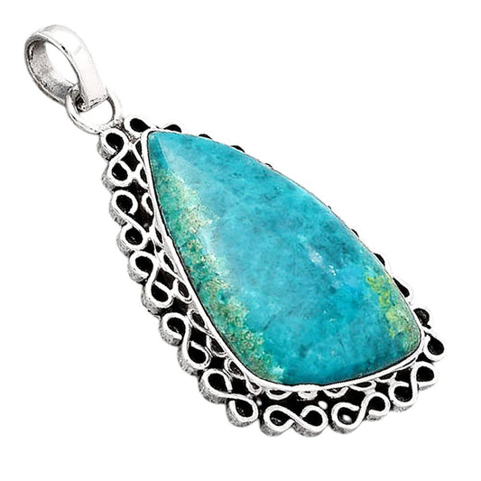 Natural Azurite Chrysocolla Pendant P-1069 SDP154394