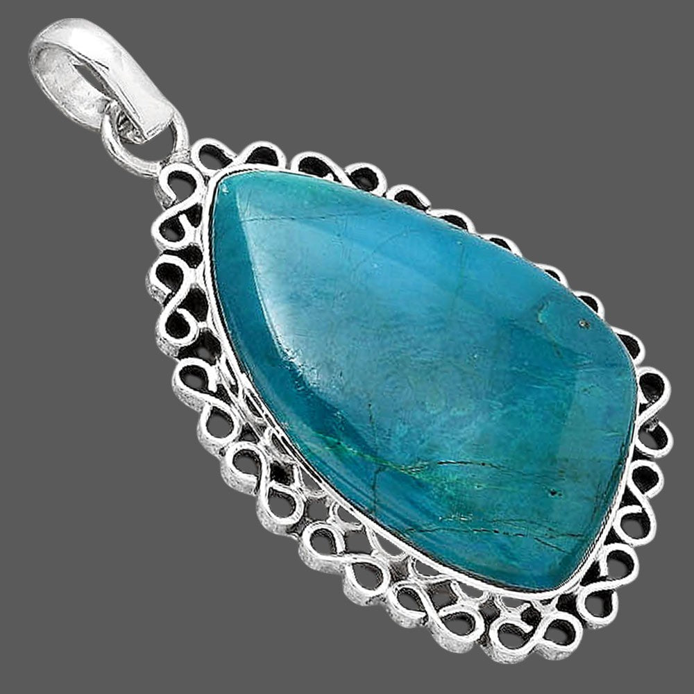Natural Azurite Chrysocolla Pendant P-1069 SDP154400