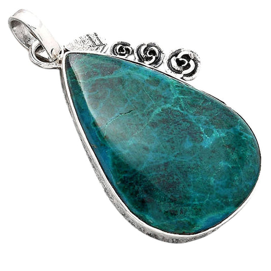 Natural Azurite Chrysocolla Pendant P-1070 SDP154409