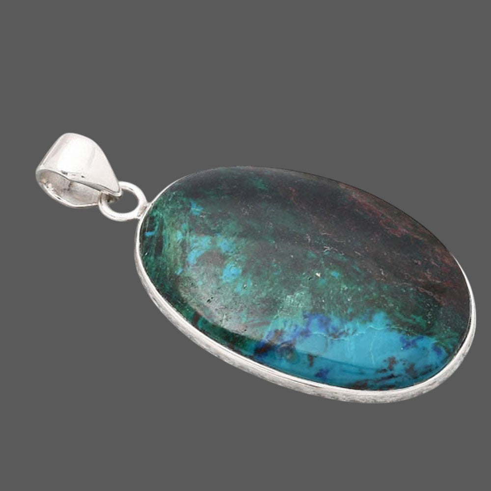 Natural Azurite Chrysocolla Pendant P-1001 SDP154439