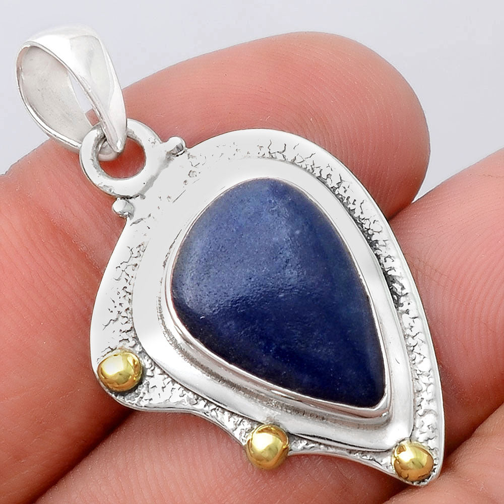 Natural Dumortierite Quartz Pendant P-1498 SDP154467