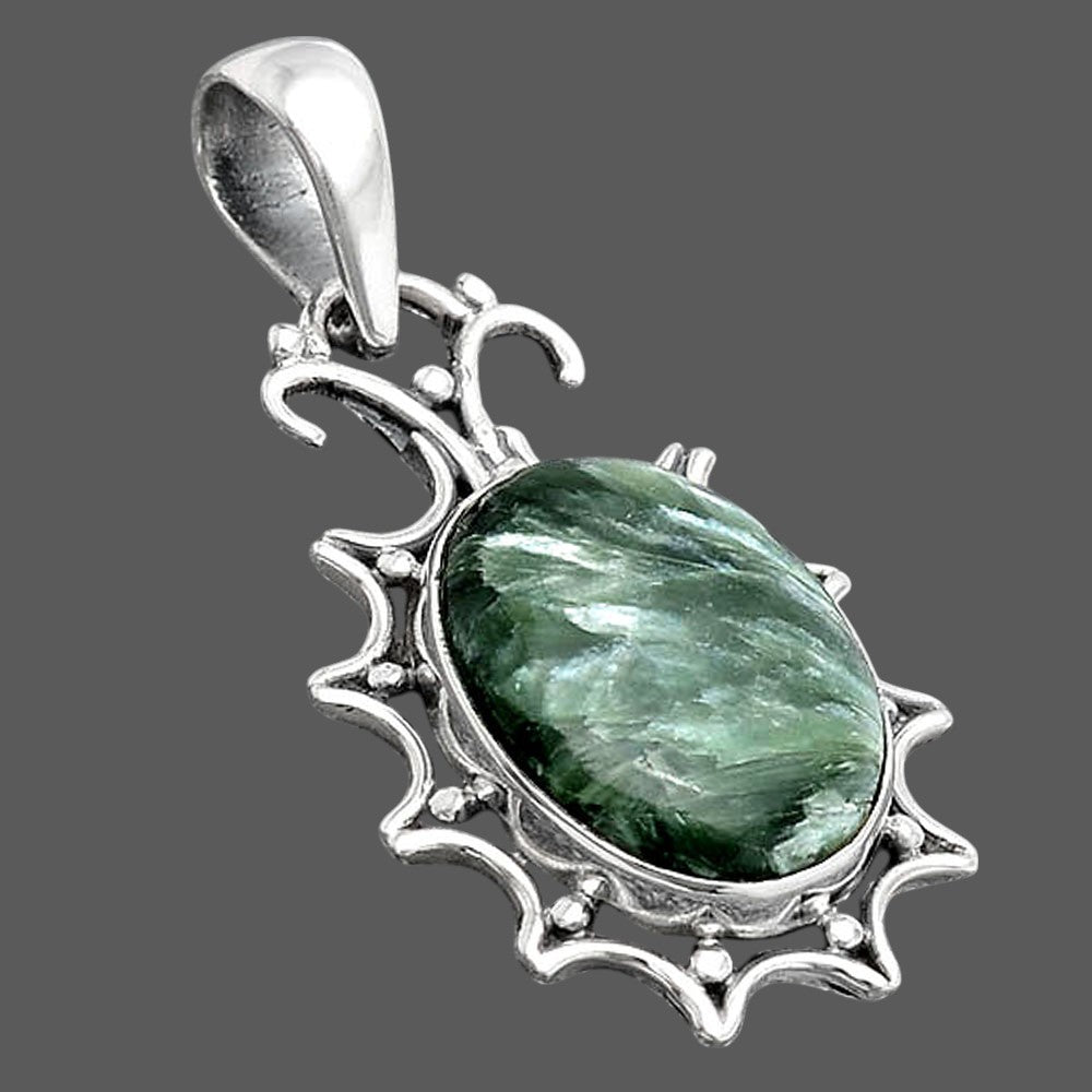 Natural Russian Seraphinite Pendant P-1249 SDP154542