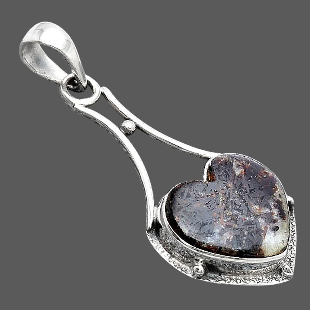 Heart Natural Astrophyllite - Russia Pendant P-1715 SDP154565