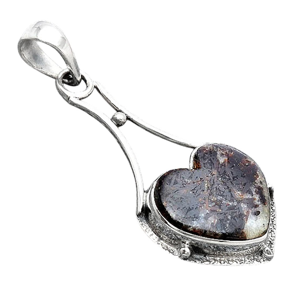Heart Natural Astrophyllite - Russia Pendant P-1715 SDP154565