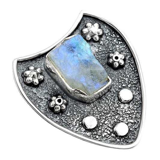Rainbow Moonstone Rough - India Pendant P-1477 SDP154590