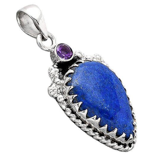 Lapis - Afghanistan and Amethyst Pendant P-1482 SDP154611