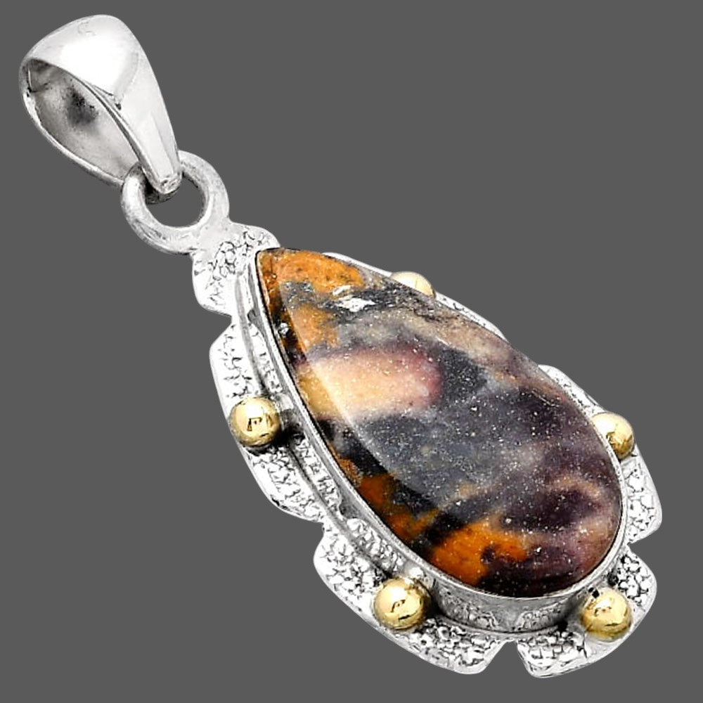 Natural Indian Blanket Jasper Pendant P-1485 SDP154630