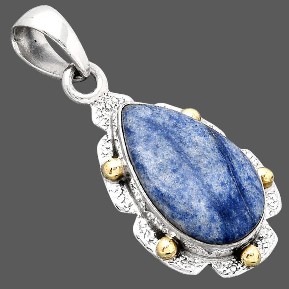 Natural Dumortierite Quartz Pendant P-1485 SDP154633