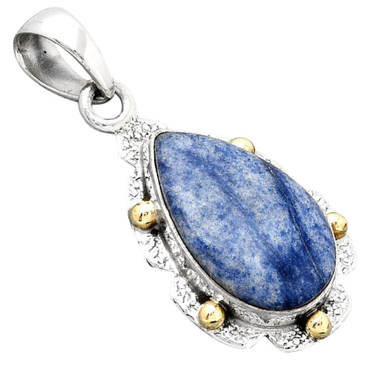 Natural Dumortierite Quartz Pendant P-1485 SDP154633