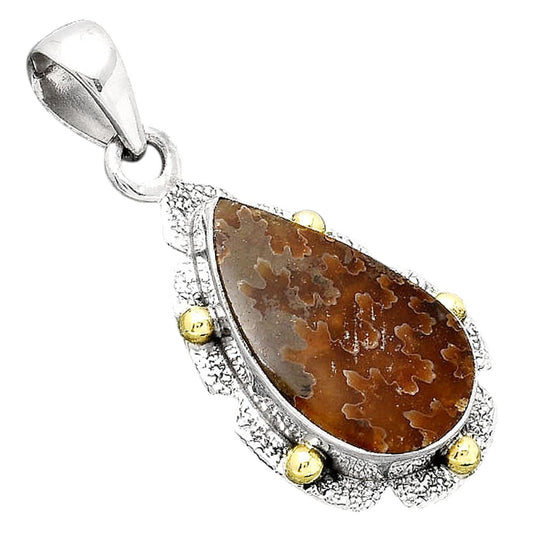 Natural Sutured Ammonite - Madagascar Pendant P-1485 SDP154635