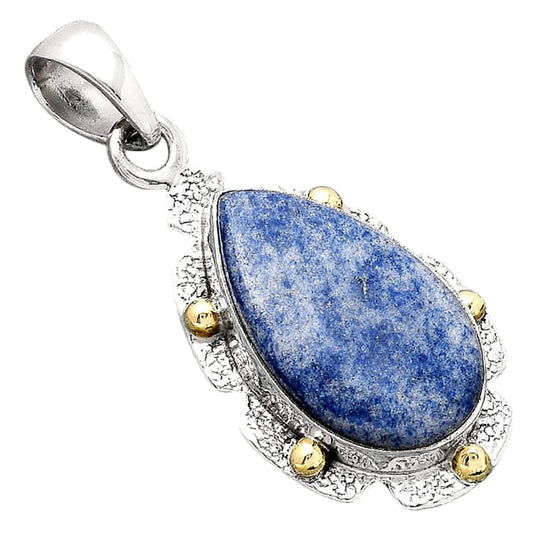 Natural Dumortierite Quartz Pendant P-1485 SDP154640