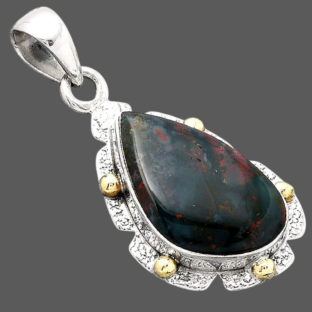 Natural Blood Stone - India Pendant P-1485 SDP154642