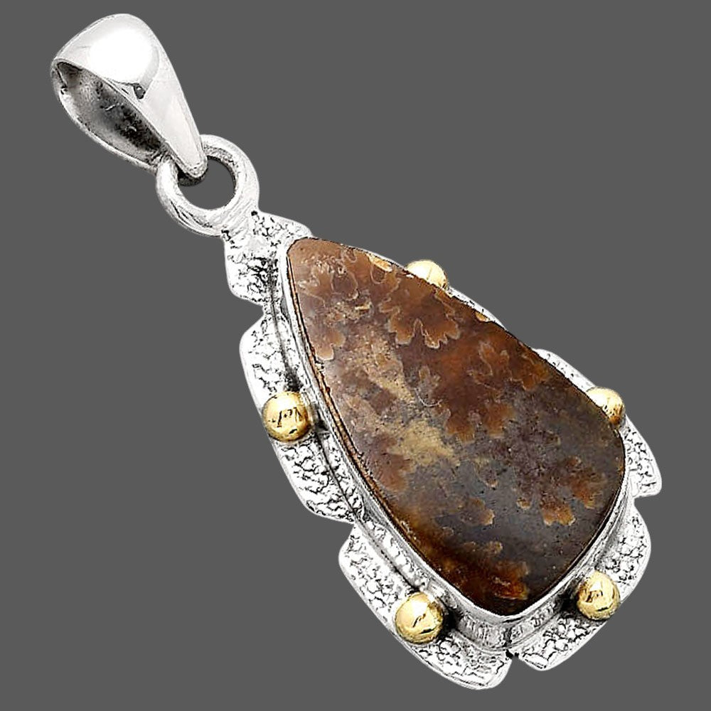 Natural Sutured Ammonite - Madagascar Pendant P-1485 SDP154643