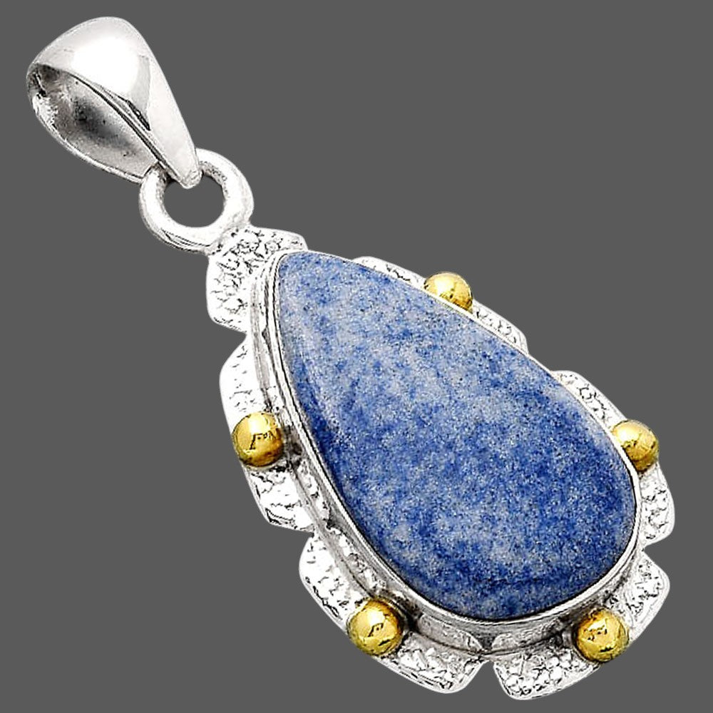Natural Dumortierite Quartz Pendant P-1485 SDP154645
