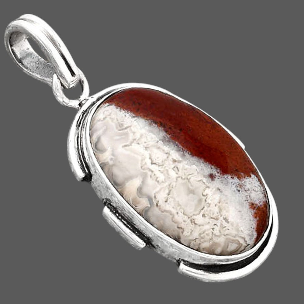 Natural Laguna Lace Agate - Mexican Pendant P-1072 SDP154654