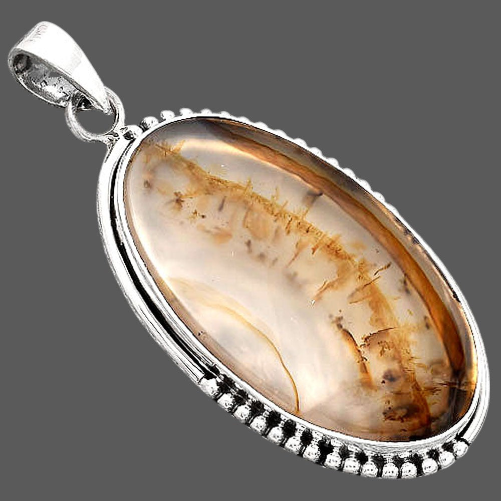 Natural Montana Agate - USA Pendant P-1073 SDP154674