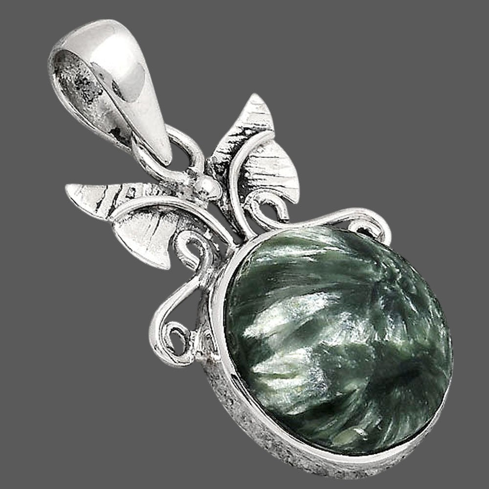 Natural Russian Seraphinite Pendant P-1547 SDP154714