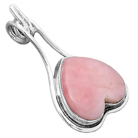 Heart Natural Guava Quartz - Brazil Pendant P-1590 SDP154881