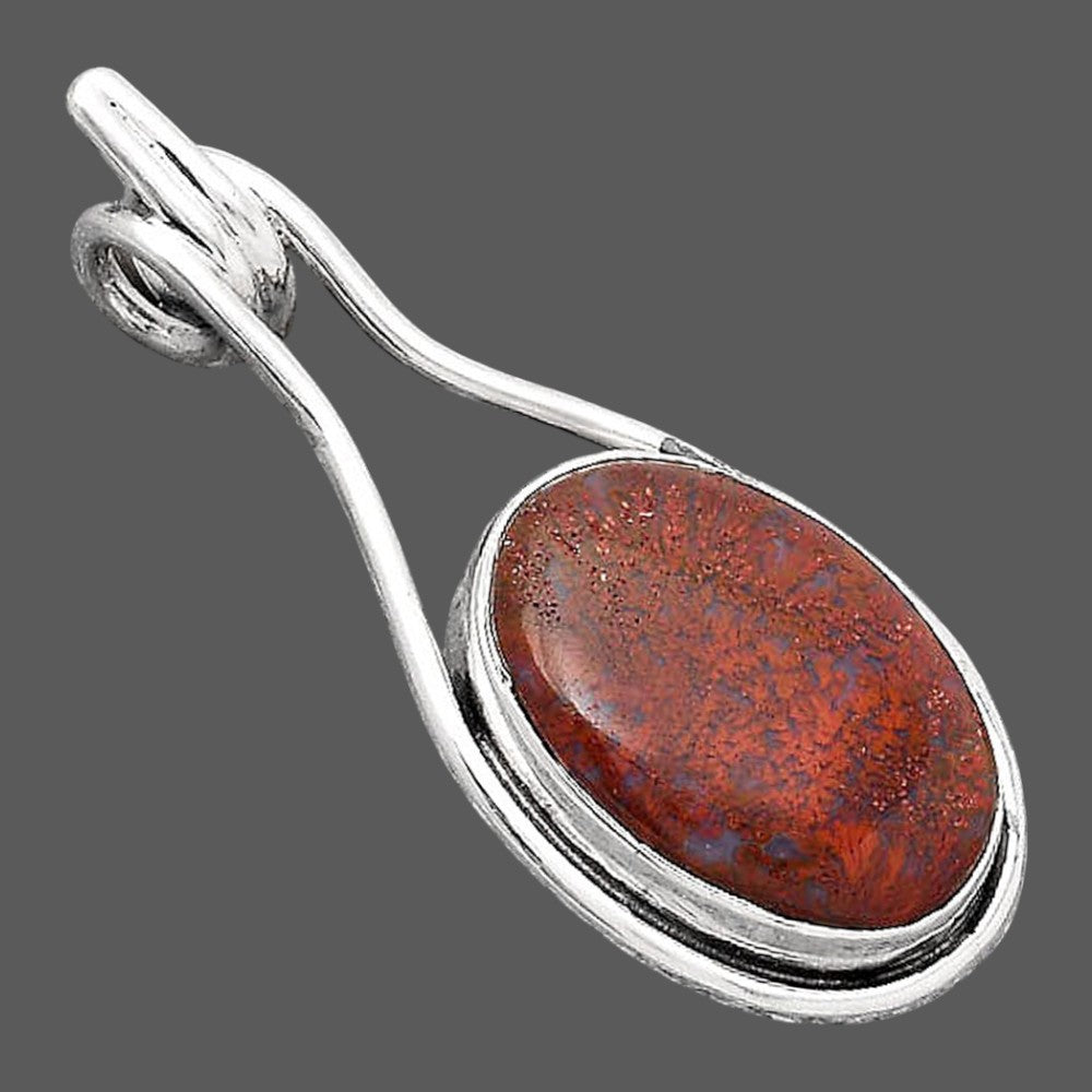 Natural Red Moss Agate Pendant P-1590 SDP154886