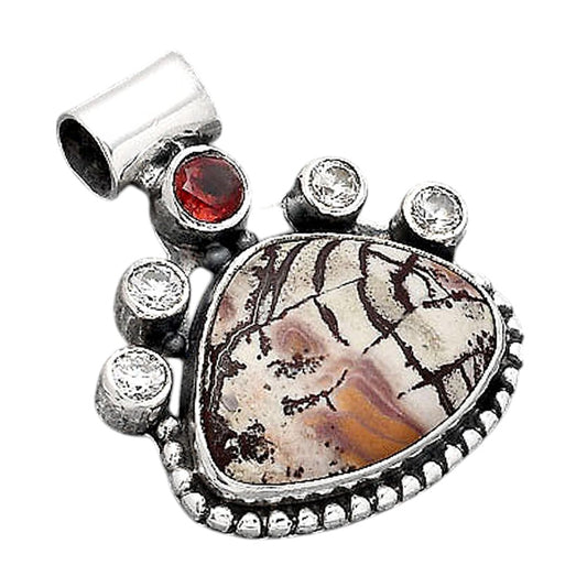 Sonora Dendritic, Garnet & Zircon Pendant P-1519 SDP154951