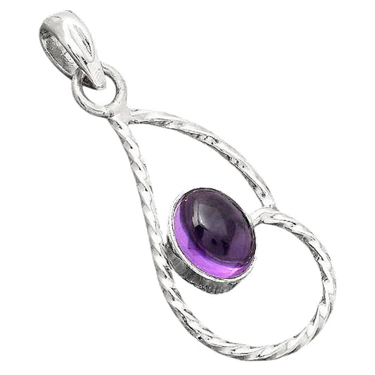 Natural Amethyst Cab - Brazil Pendant P-1003 SDP154973