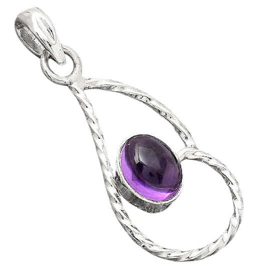 Natural Amethyst Cab - Brazil Pendant P-1003 SDP154983