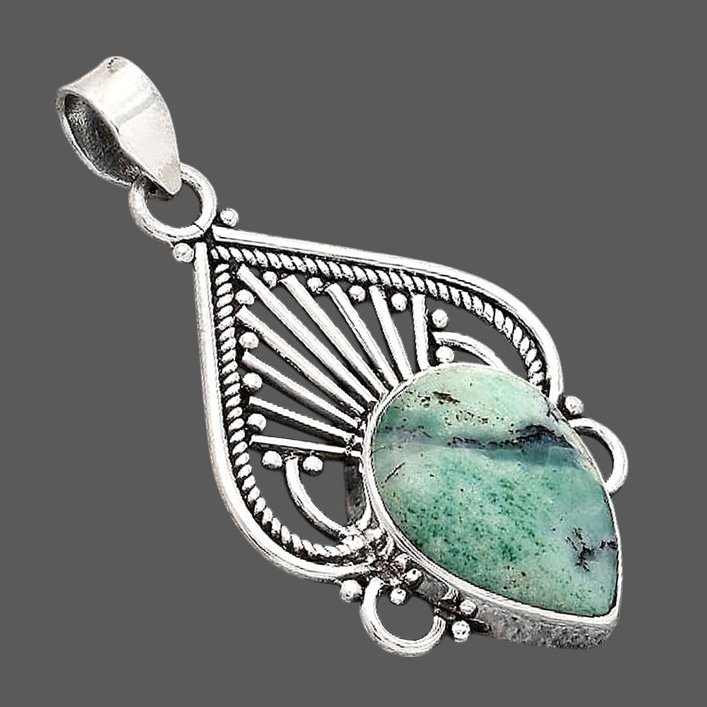 Artisan - Dendritic Chrysoprase - Africa Pendant P-1541 SDP154995