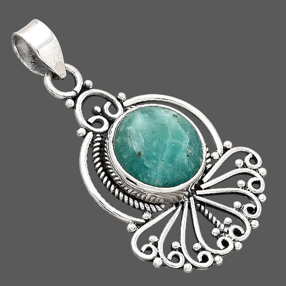 Artisan - Natural Paraiba Amazonite Pendant P-1544 SDP155008