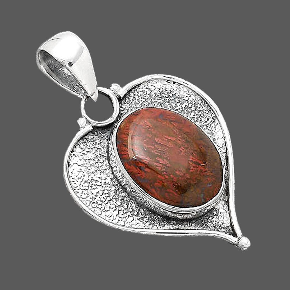 Natural Red Moss Agate Pendant P-1503 SDP155022